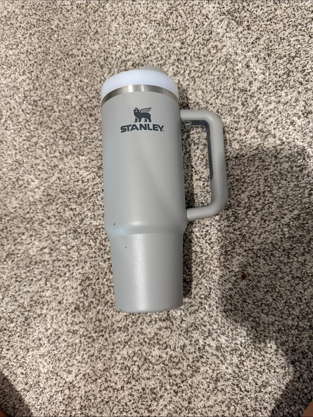 Stanley Polar Camel Gray Travel Tumbler with Handle